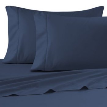 54" x90"  T130  Navy Flat Sheet