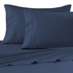 54" x90"  T130  Navy Flat Sheet